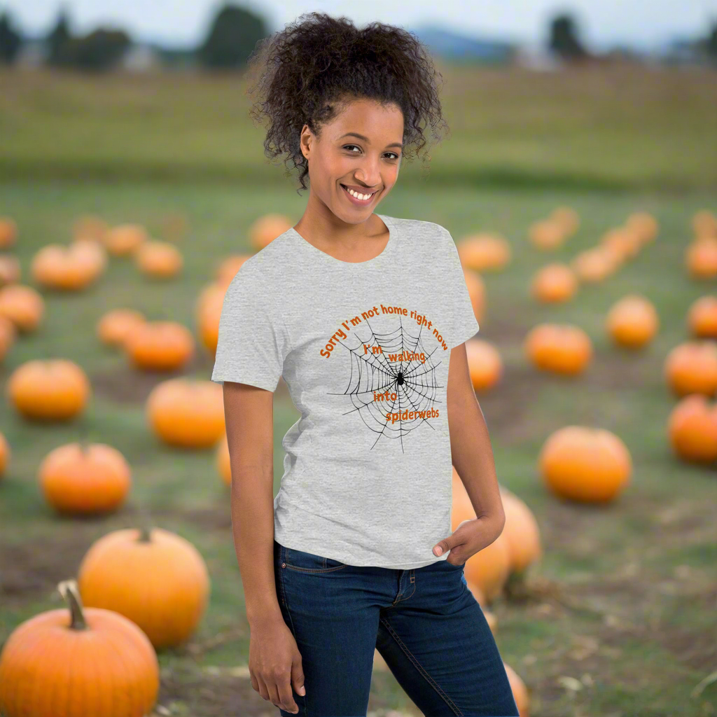 Walking Into Spiderwebs Halloween Tee