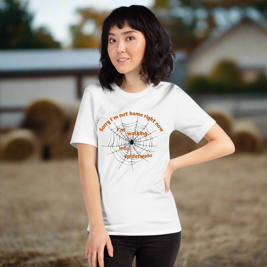 Walking Into Spiderwebs Halloween Tee