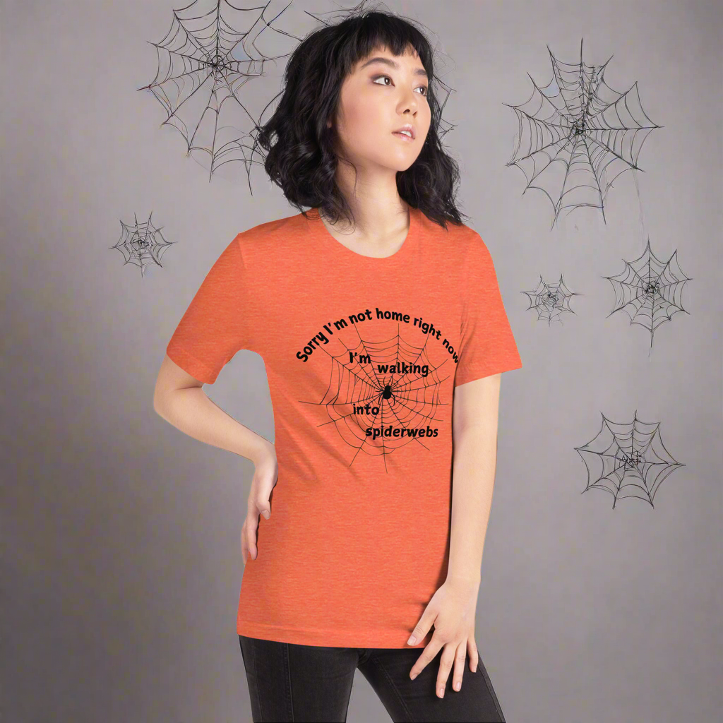 Walking Into Spiderwebs Halloween Tee