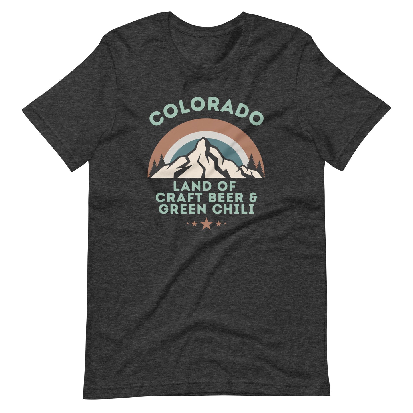 Colorado Craft Beer & Green Chili Tee: Bold Shades