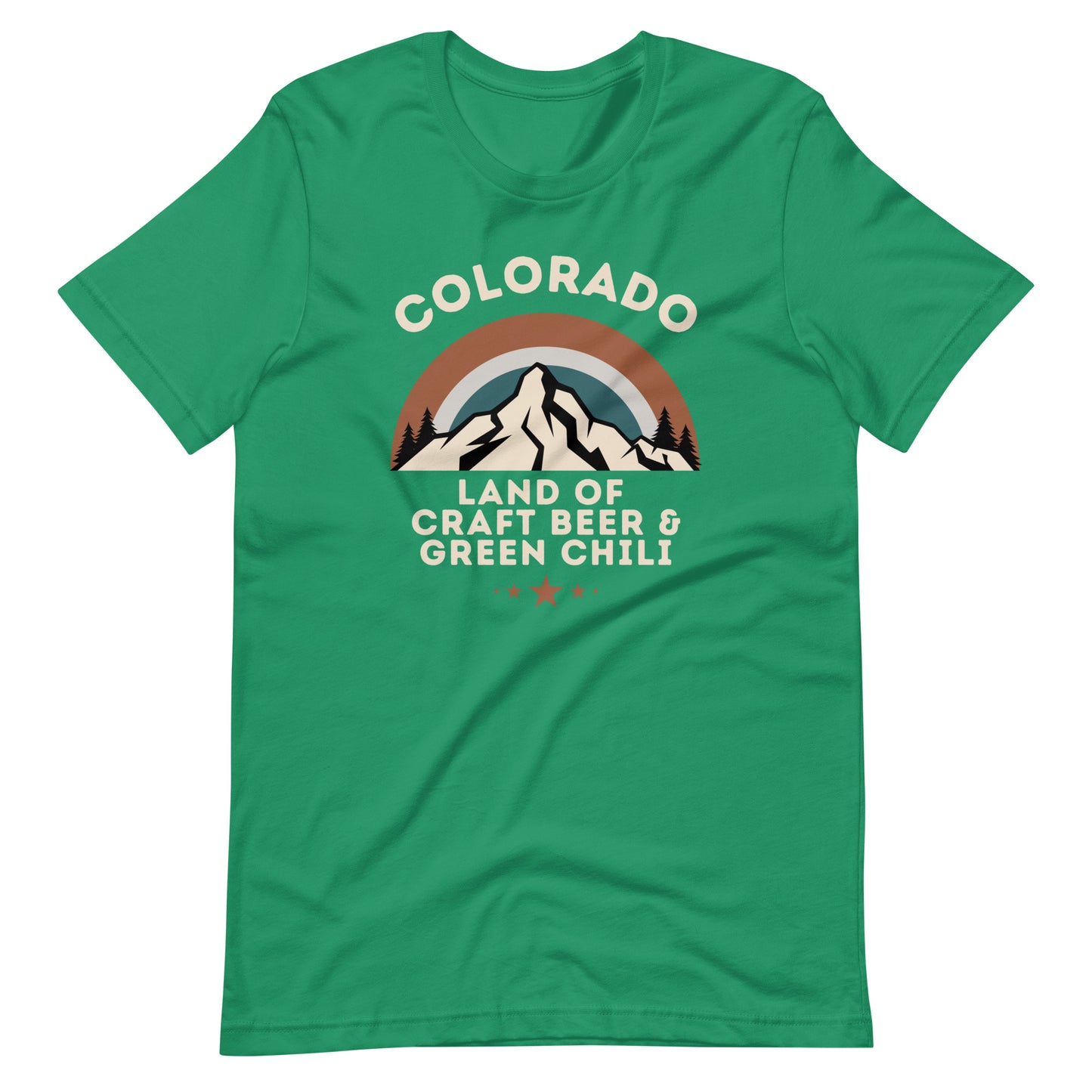 Colorado Craft Beer & Green Chili Tee: Bold Shades