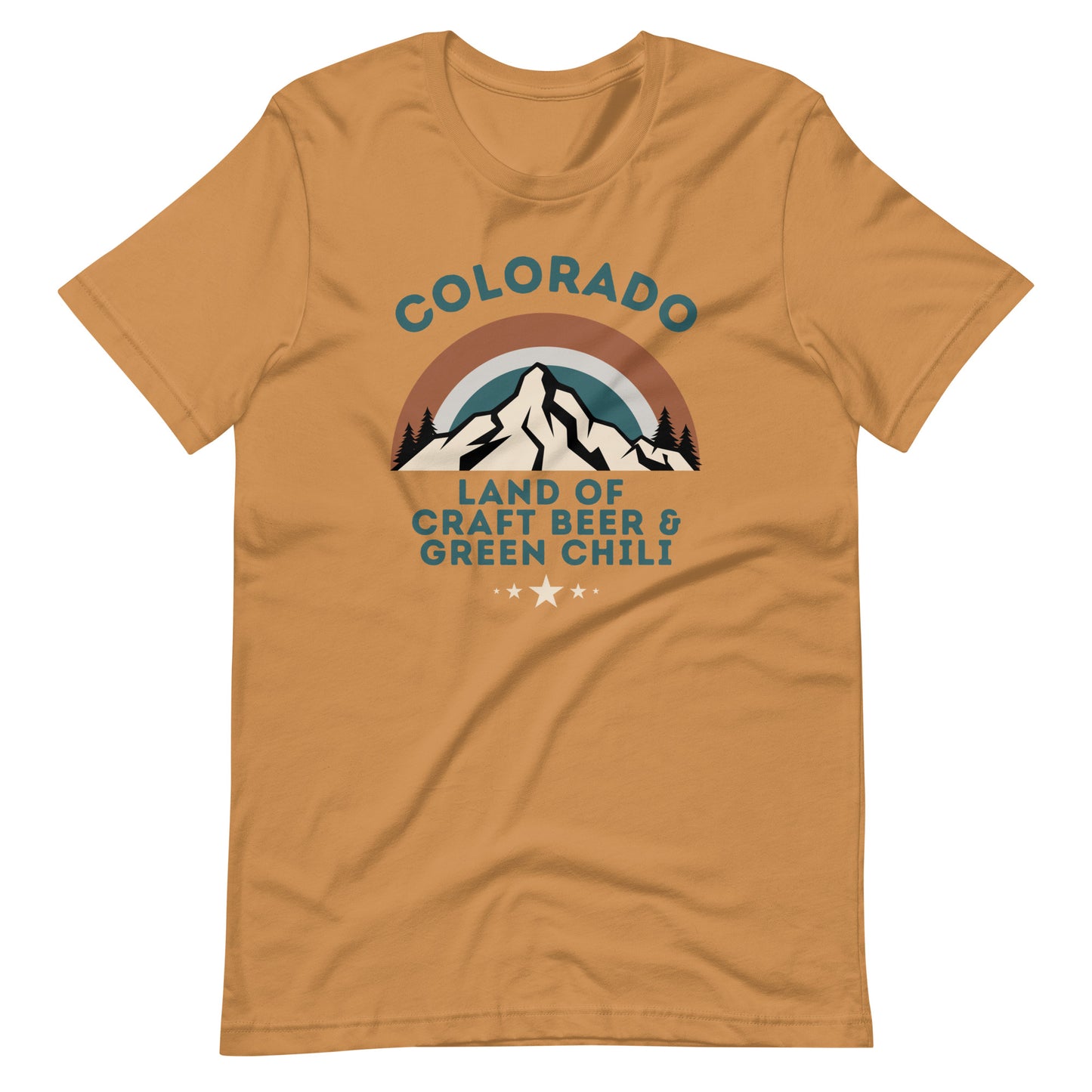 Colorado Craft Beer & Green Chili Tee: Bold Shades