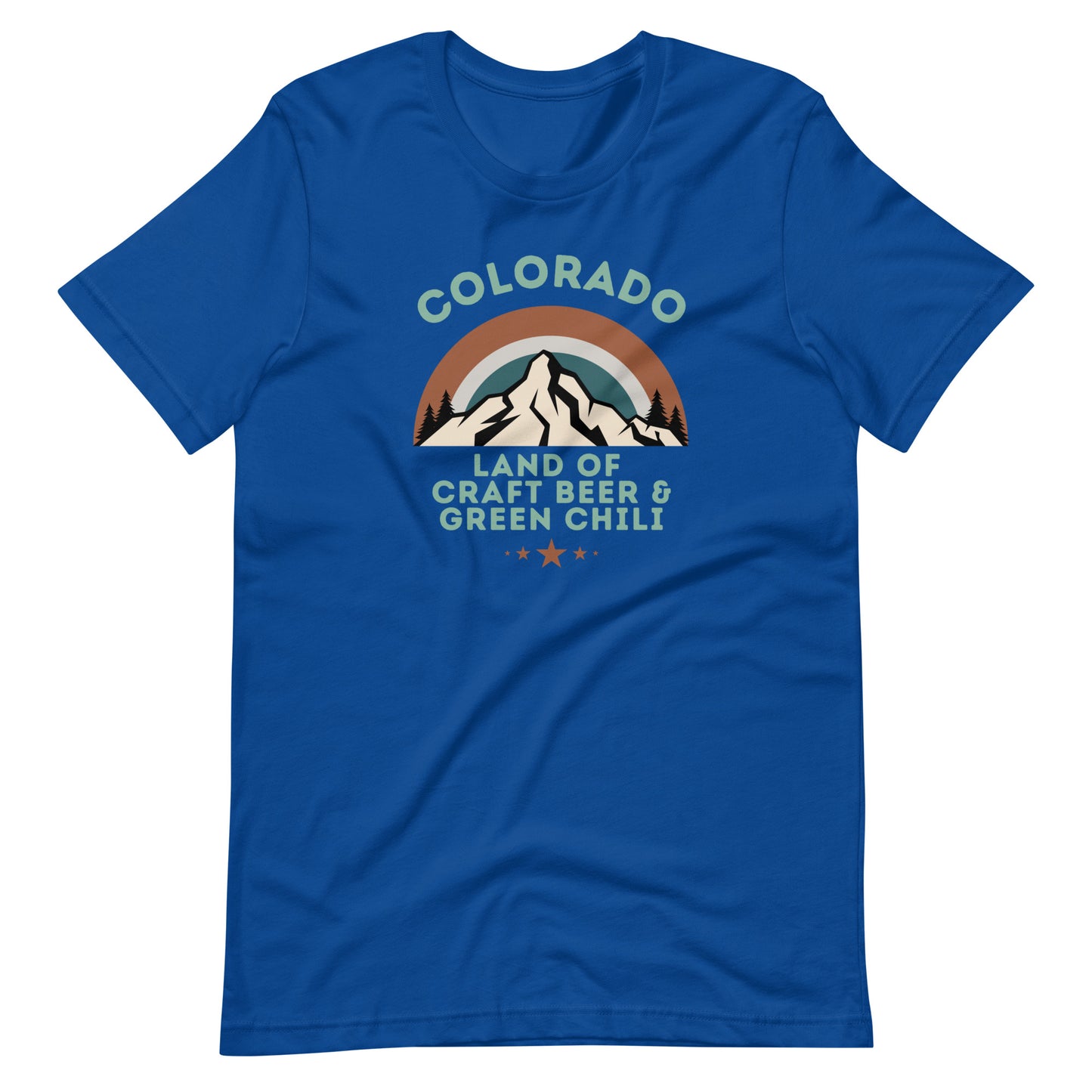 Colorado Craft Beer & Green Chili Tee: Bold Shades