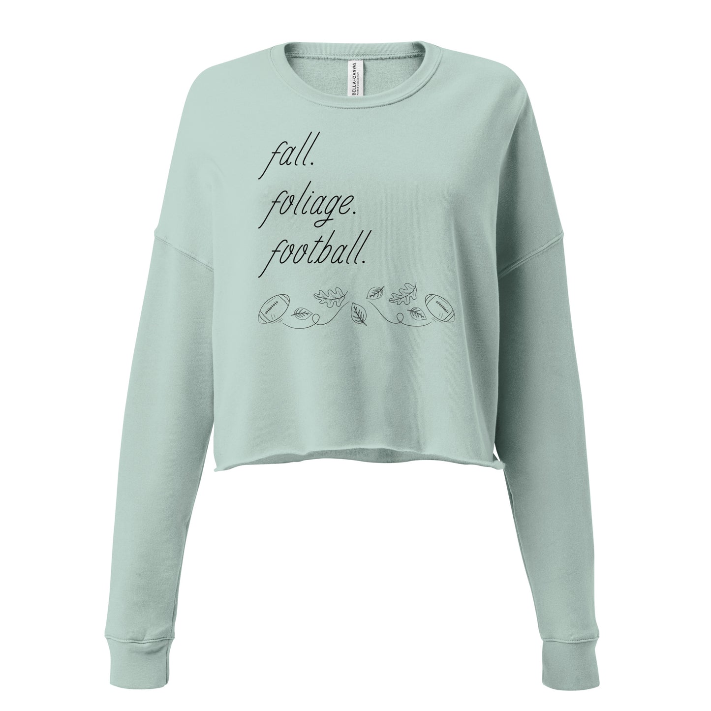 Falling For Football Cropped Sweatshirt