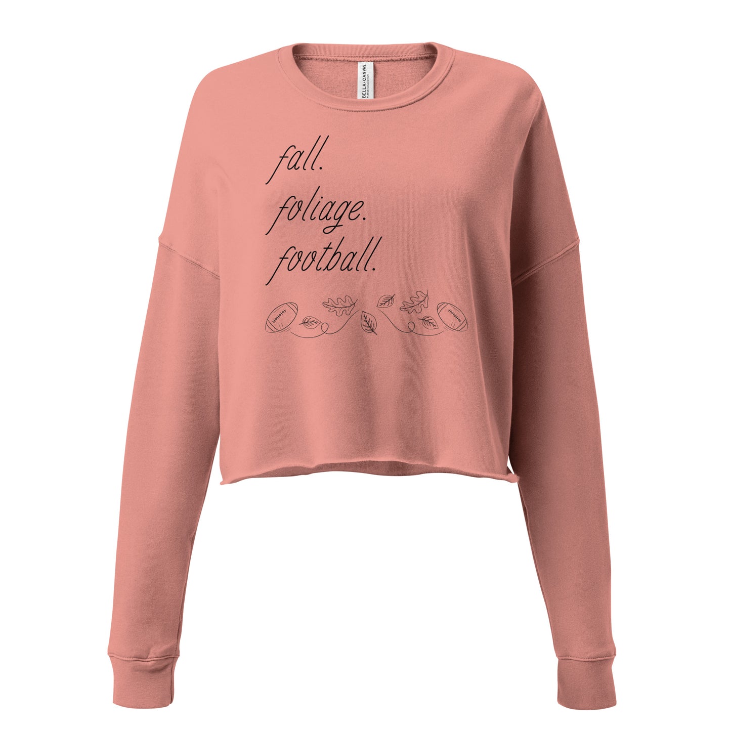 Falling For Football Cropped Sweatshirt