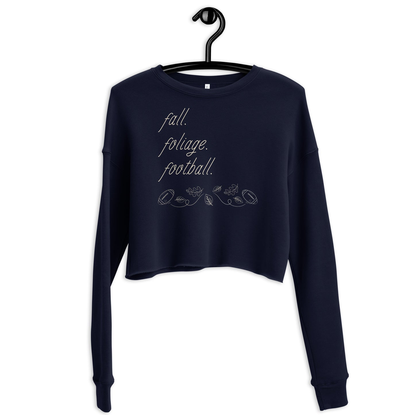 Falling For Football Cropped Sweatshirt