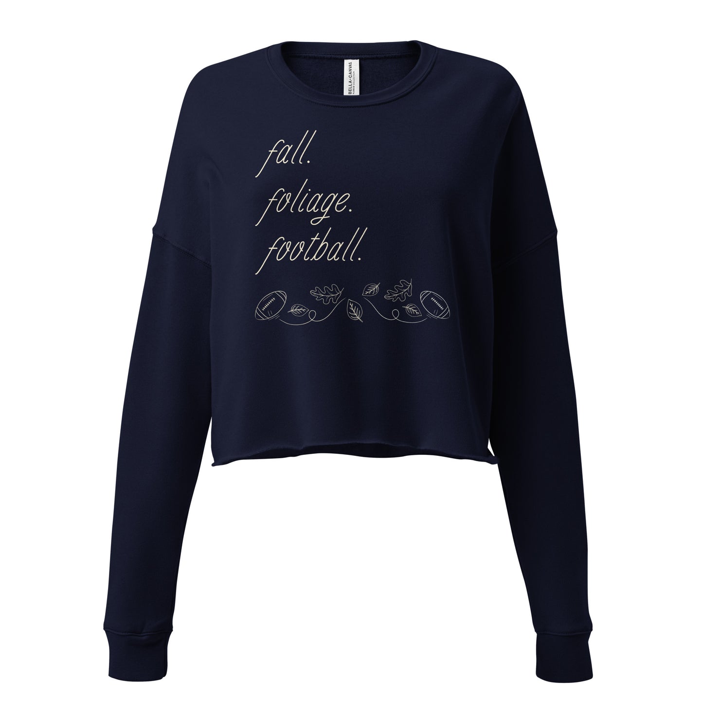 Falling For Football Cropped Sweatshirt