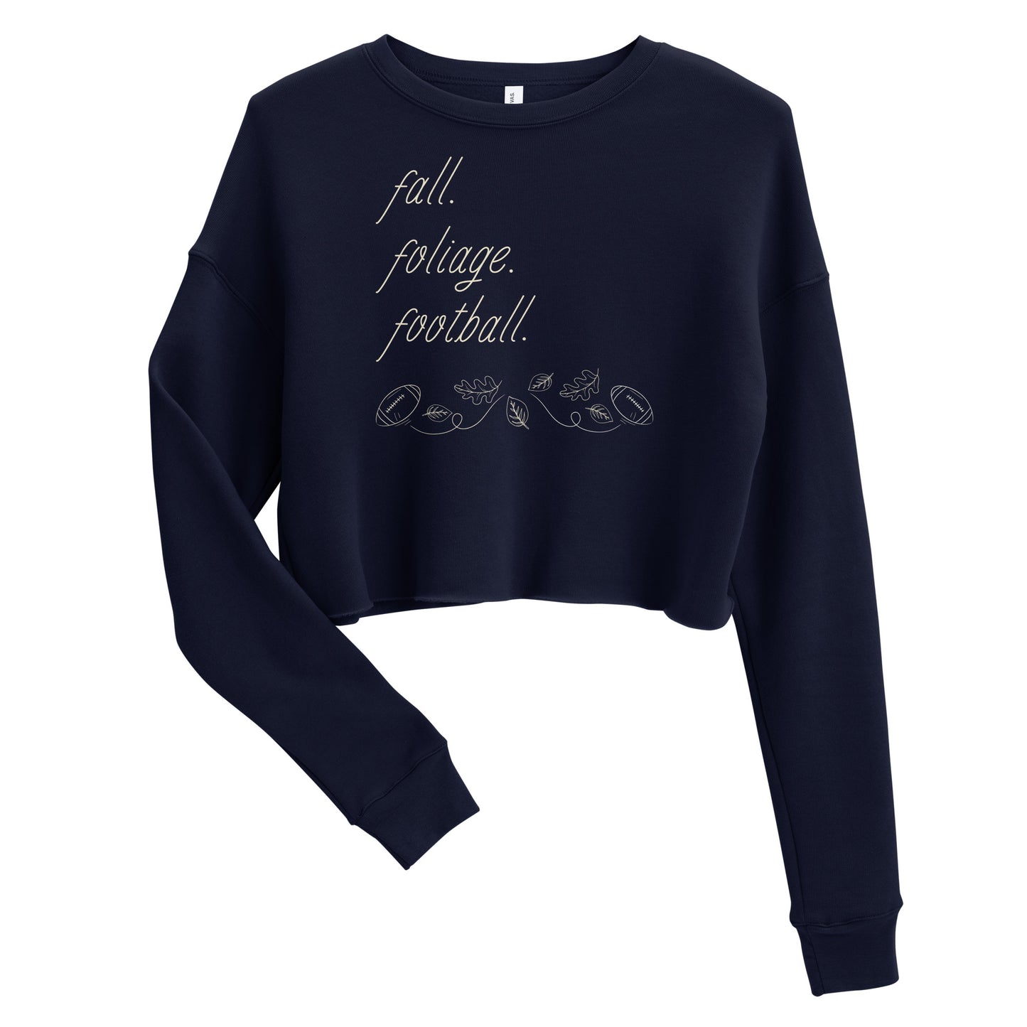 Falling For Football Cropped Sweatshirt